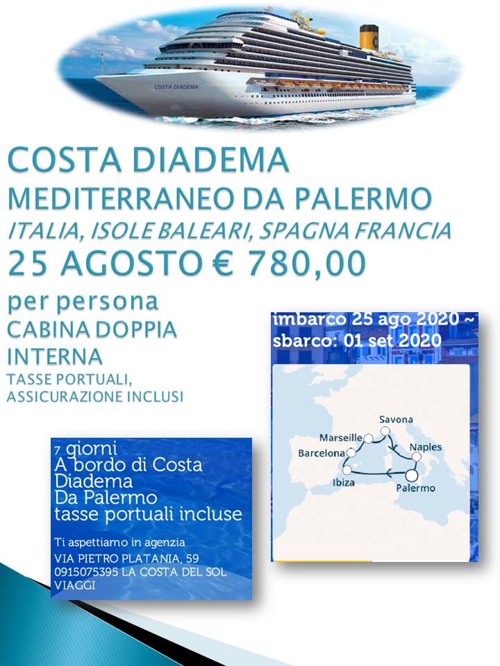 COSTA DIADEMA AGOSTO